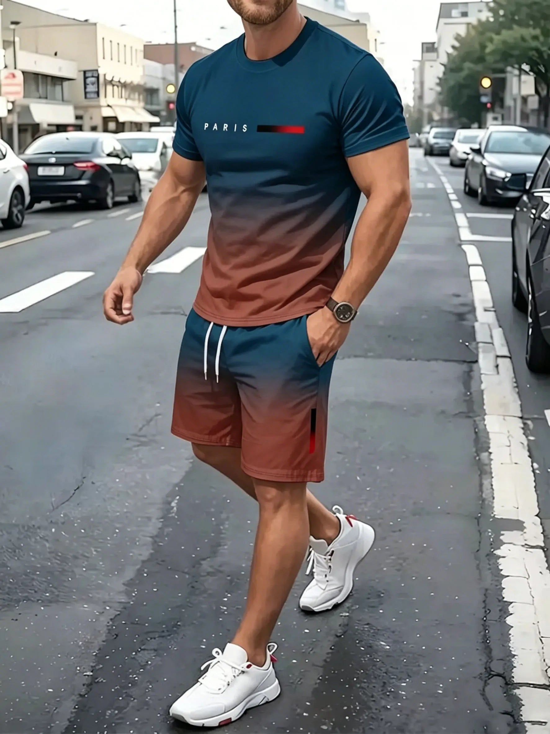 Men's 2-Piece Gradient Set