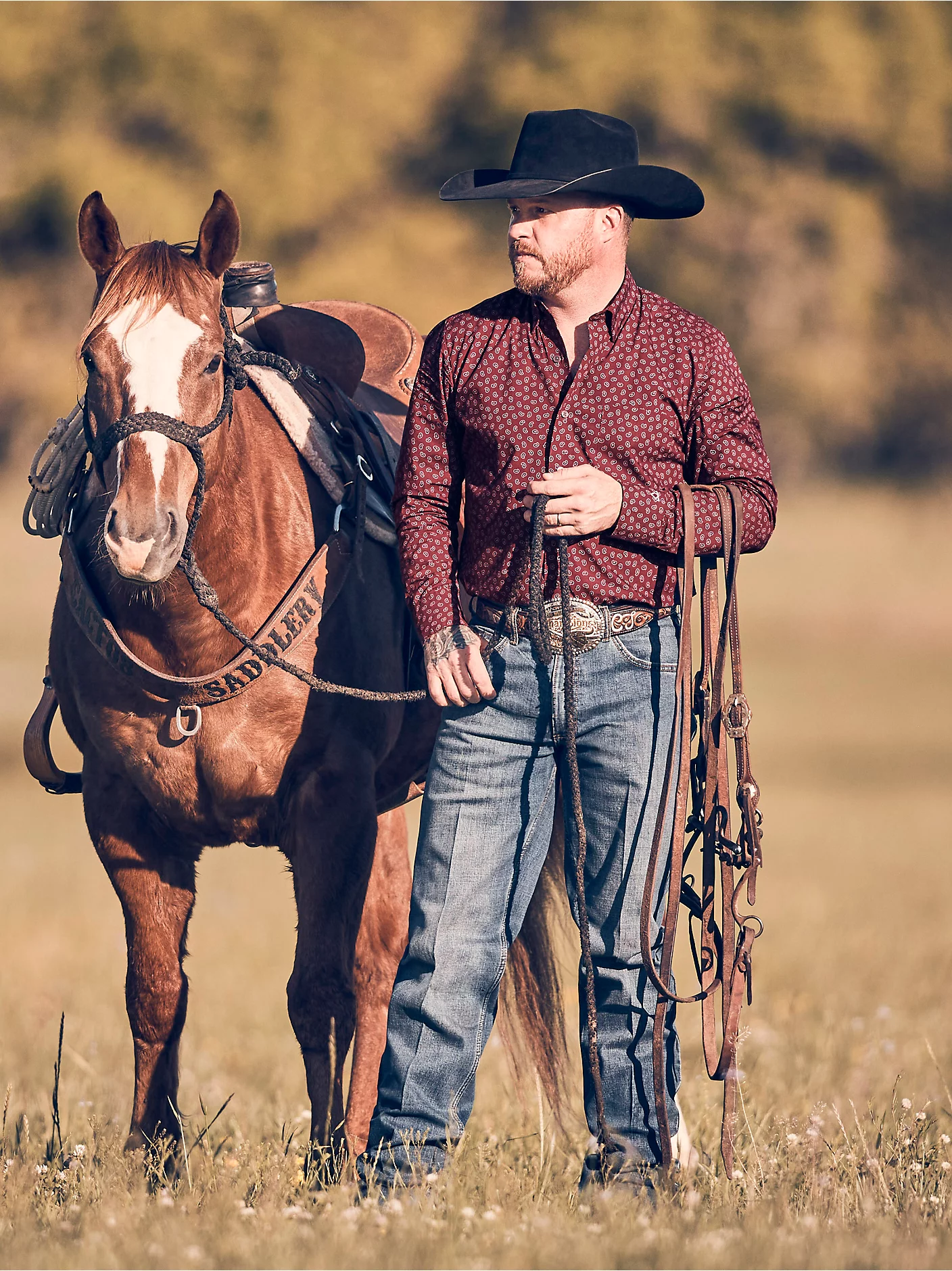 Men's Western Style Cowboy Cut Jeans