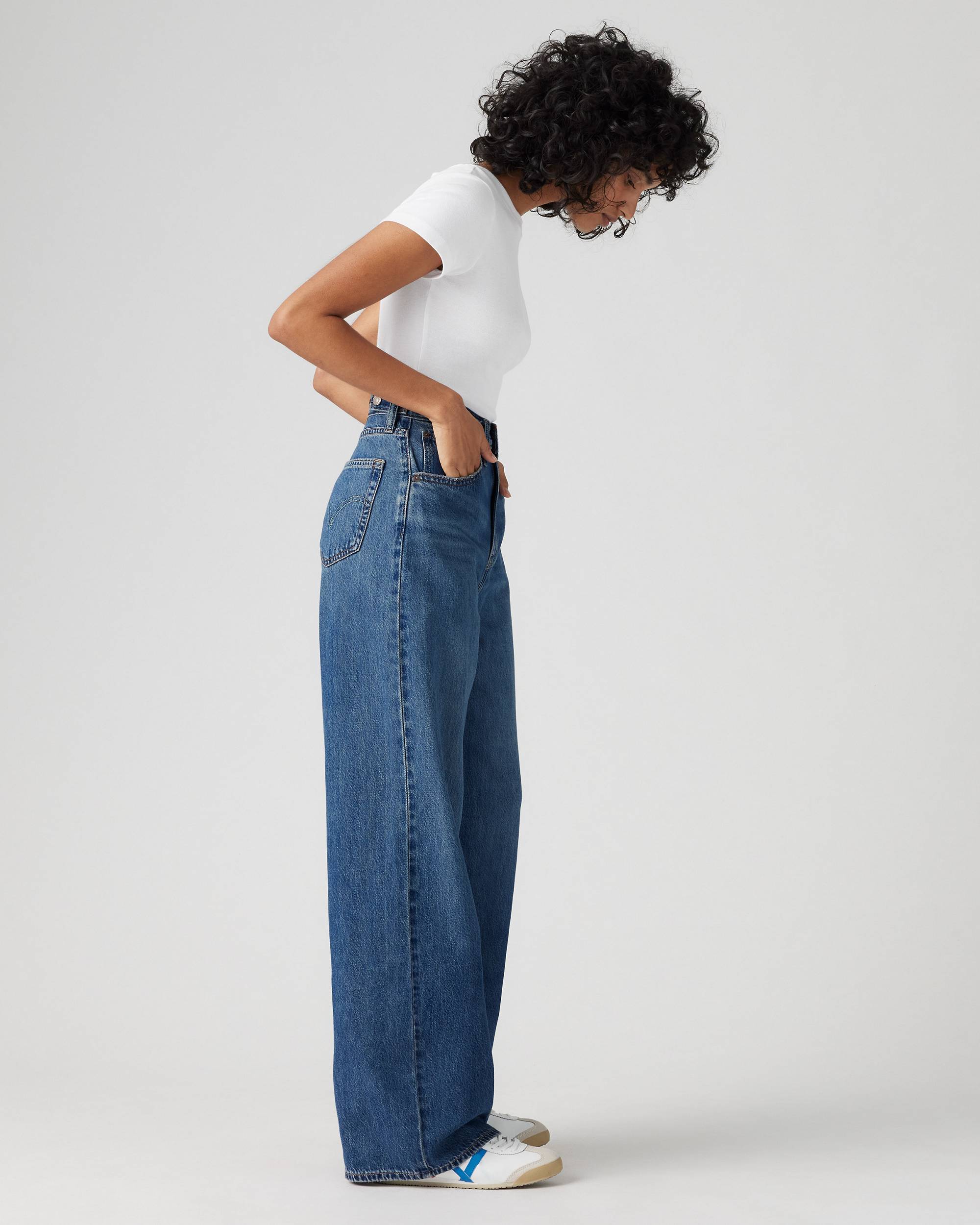 Adjustable Womens Cinch Baggy Jeans