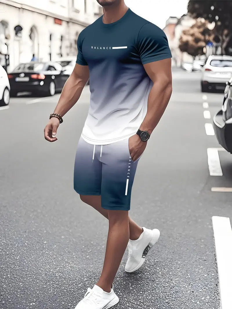 Men's 2-Piece Gradient Set