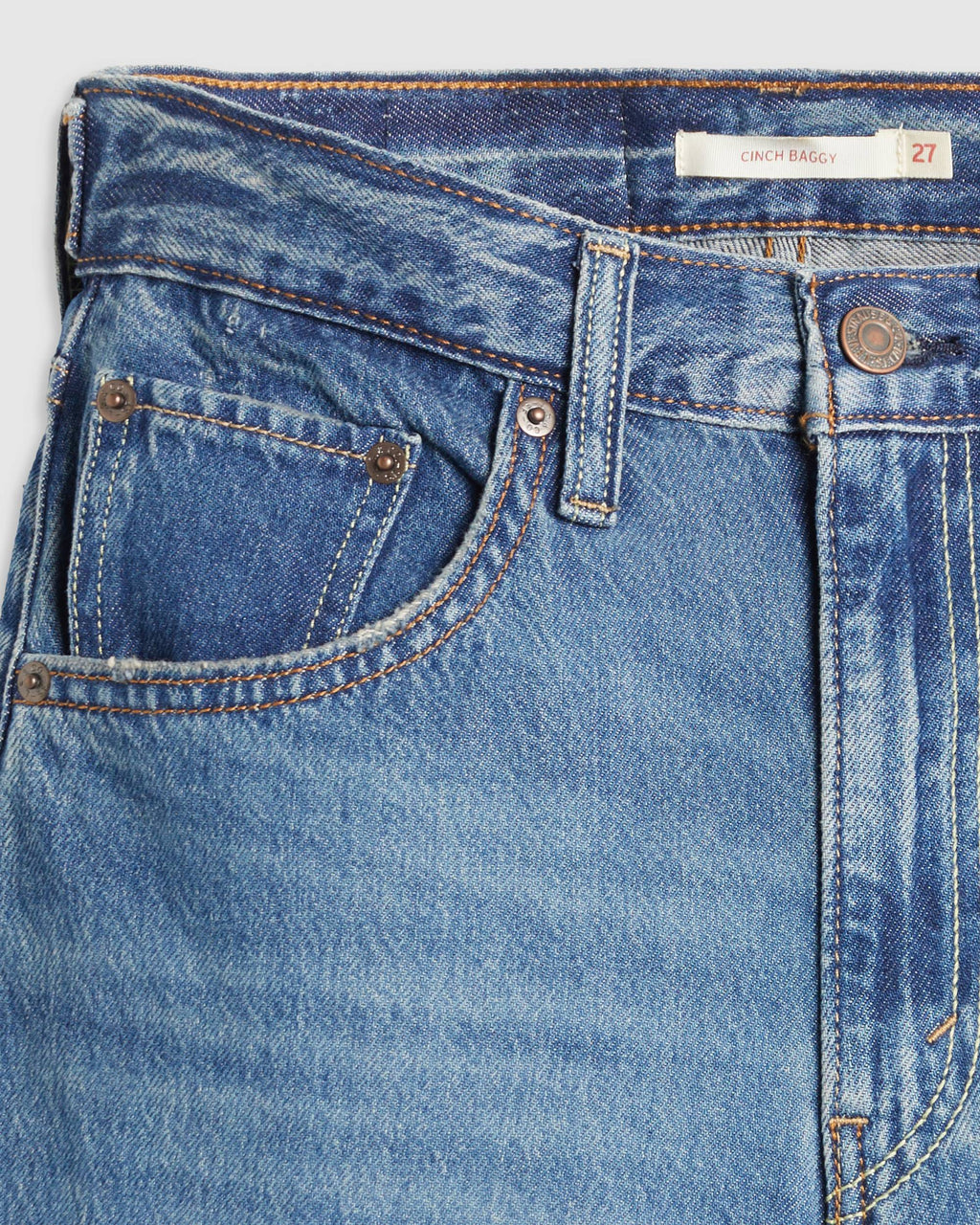 Adjustable Womens Cinch Baggy Jeans