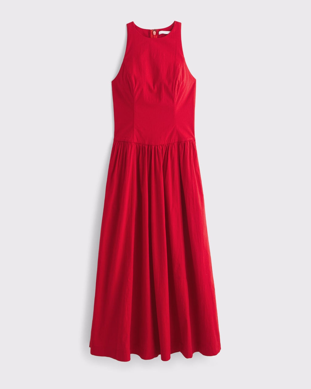 Drop-Waist Midi Dress