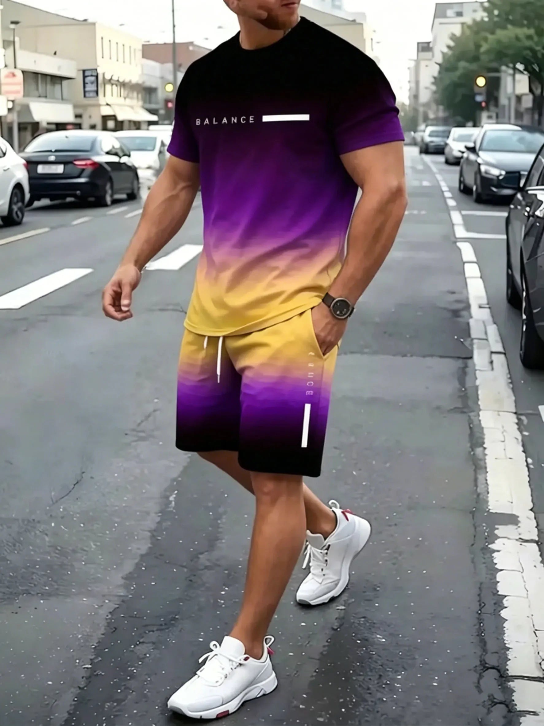 Men's 2-Piece Gradient Set