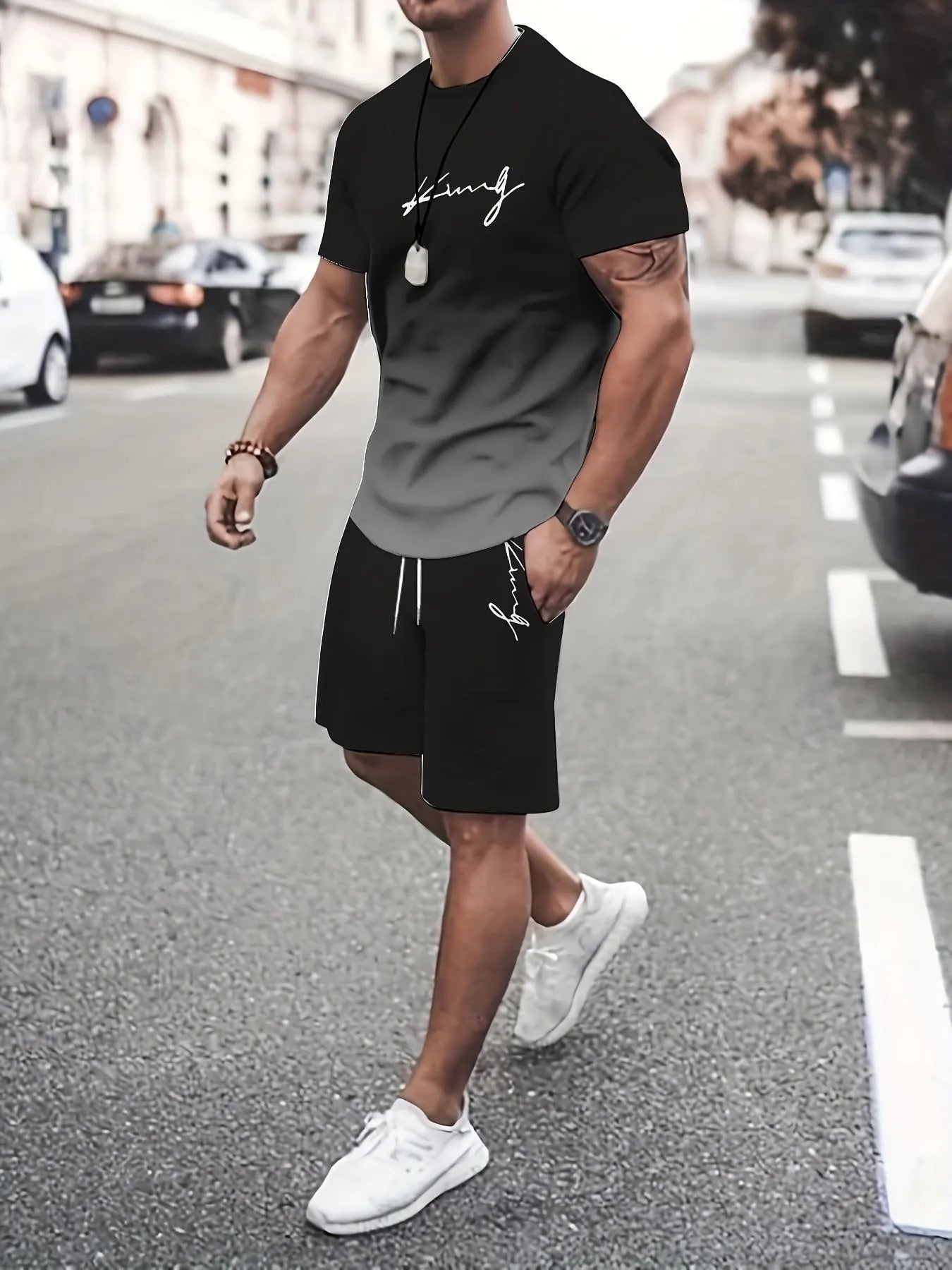 Men's 2-Piece Gradient Set