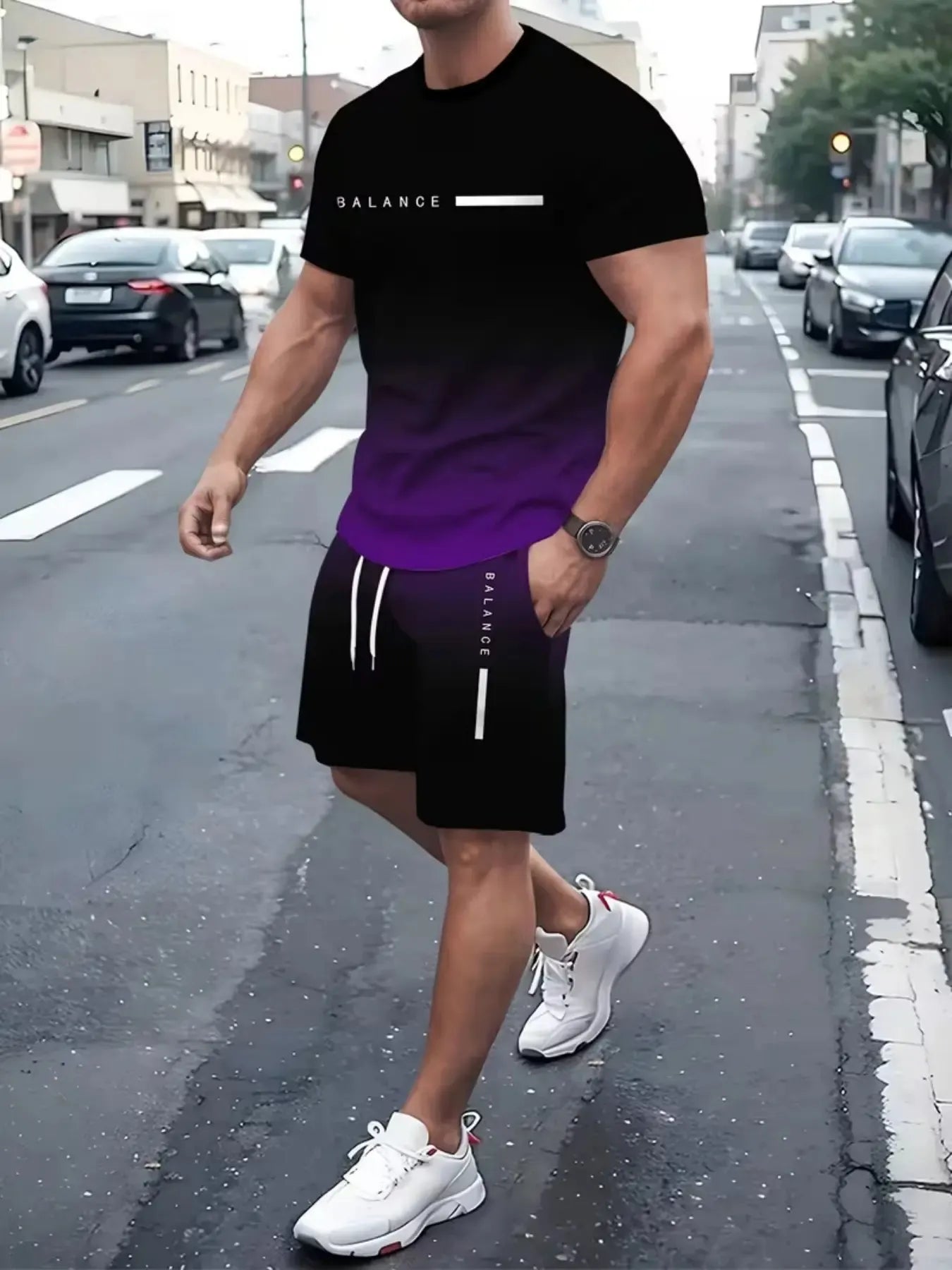 Men's 2-Piece Gradient Set