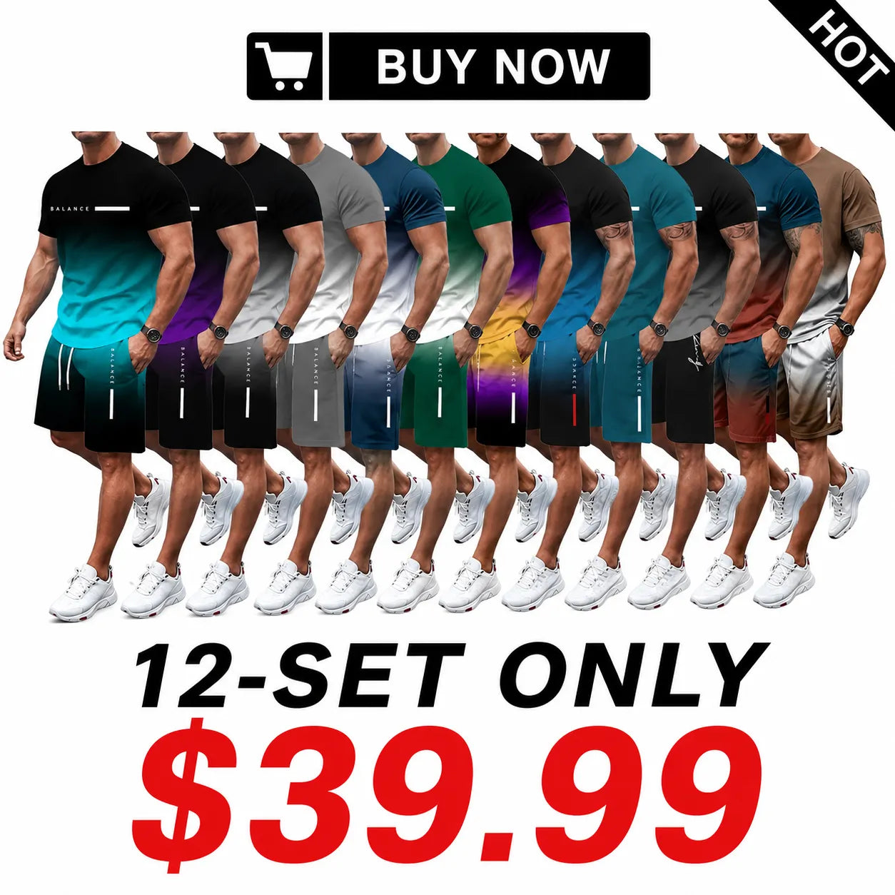 Men's 2-Piece Gradient Set