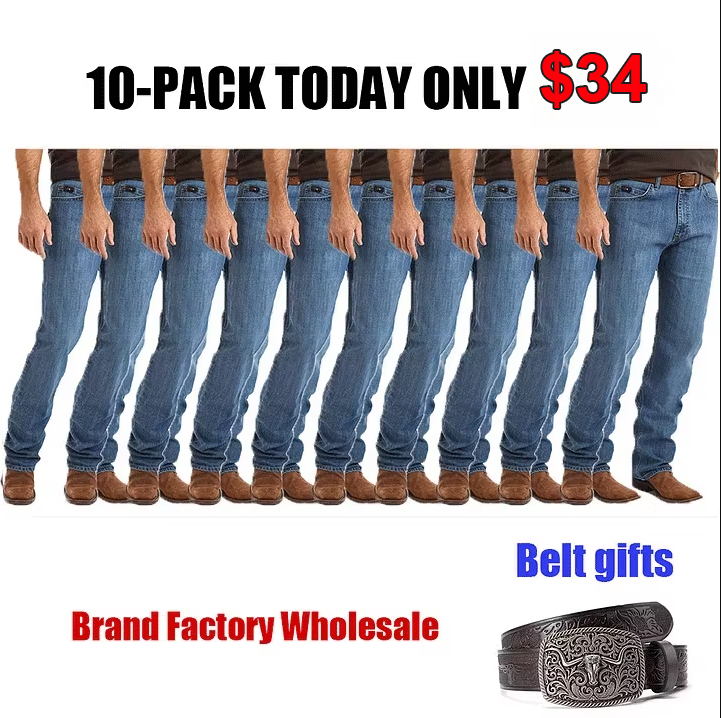 Men's Western Style Cowboy Cut Jeans
