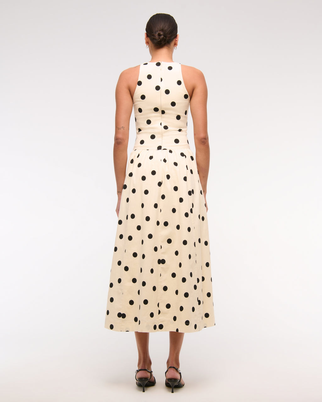 Drop-Waist Midi Dress