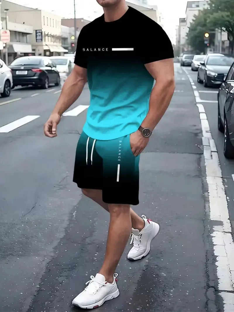 Men's 2-Piece Gradient Set